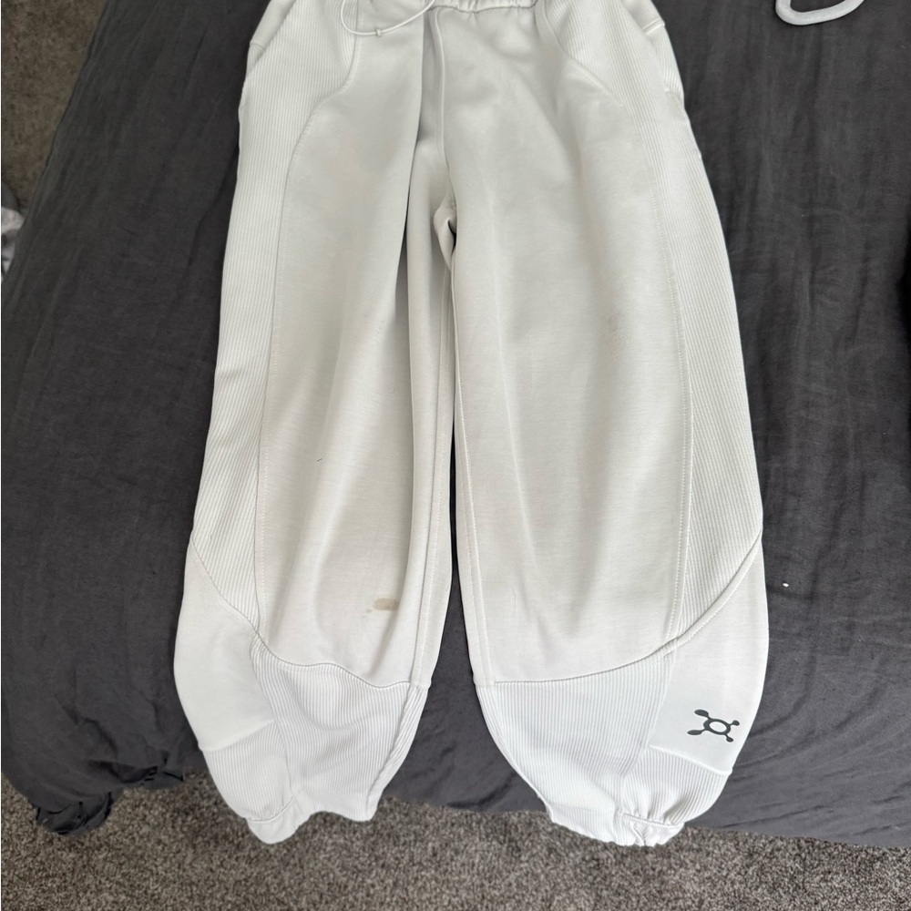 Lululemon Light Gray Track Joggers Orangetheory